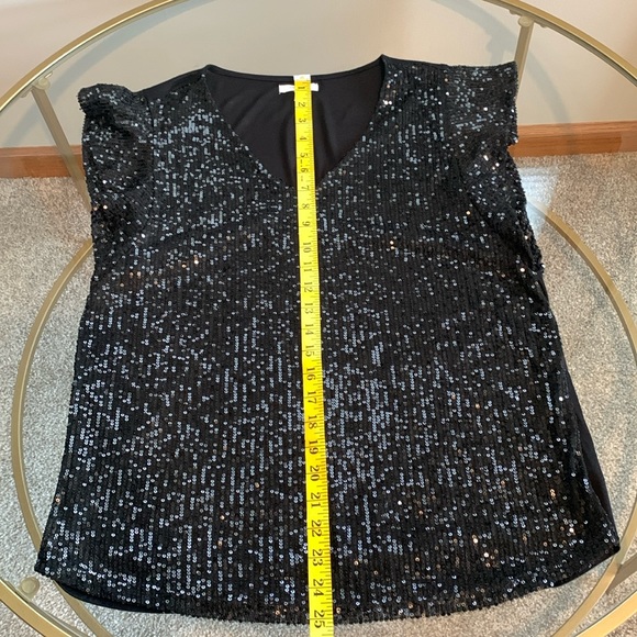Maurices Sequined Short Sleeve Top - Picture 9 of 16